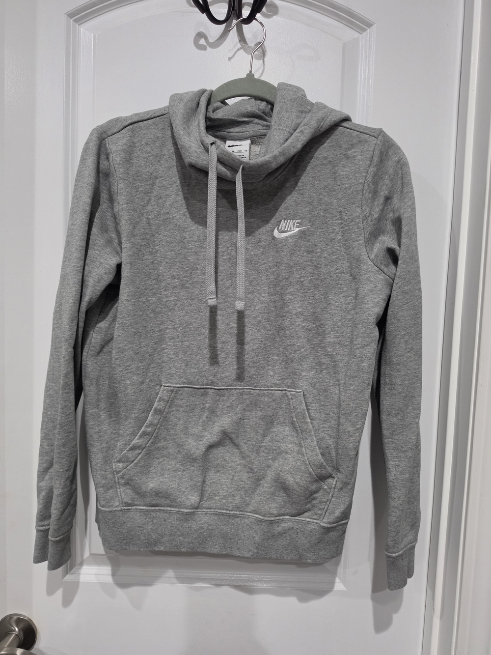 Nike Men's Crewneck Hoodie in Light Gray